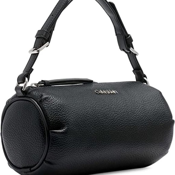 Calvin Klein Leather Two Way Bag - Leather Crossbody or Leather Handbag - Picture 6 of 16